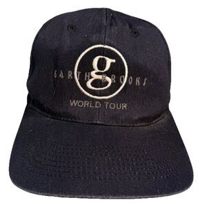 Garth Brooks World Tour Hat Cap Snap‑Back One-Size Black Fading G Logo GUC